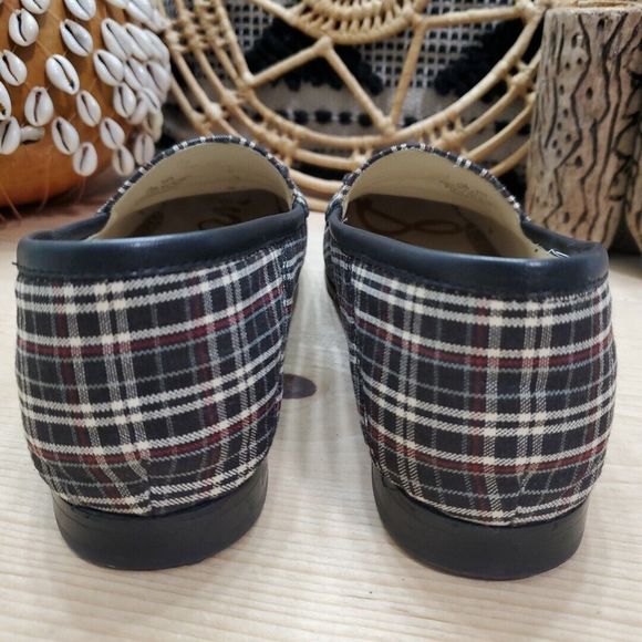 Sam Edelman Lorenzo Plaid Chain Loafer Fabric Career Wardrove Staple 7.5M/37.5 - Picture 8 of 13